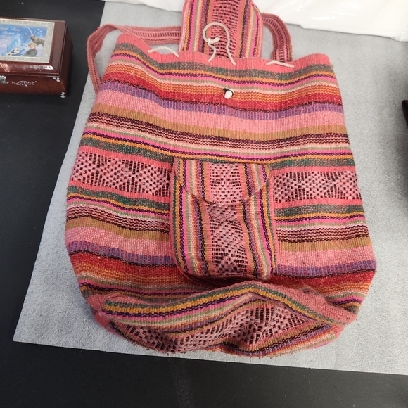 Handbags - Multicolor Striped Women's Bag